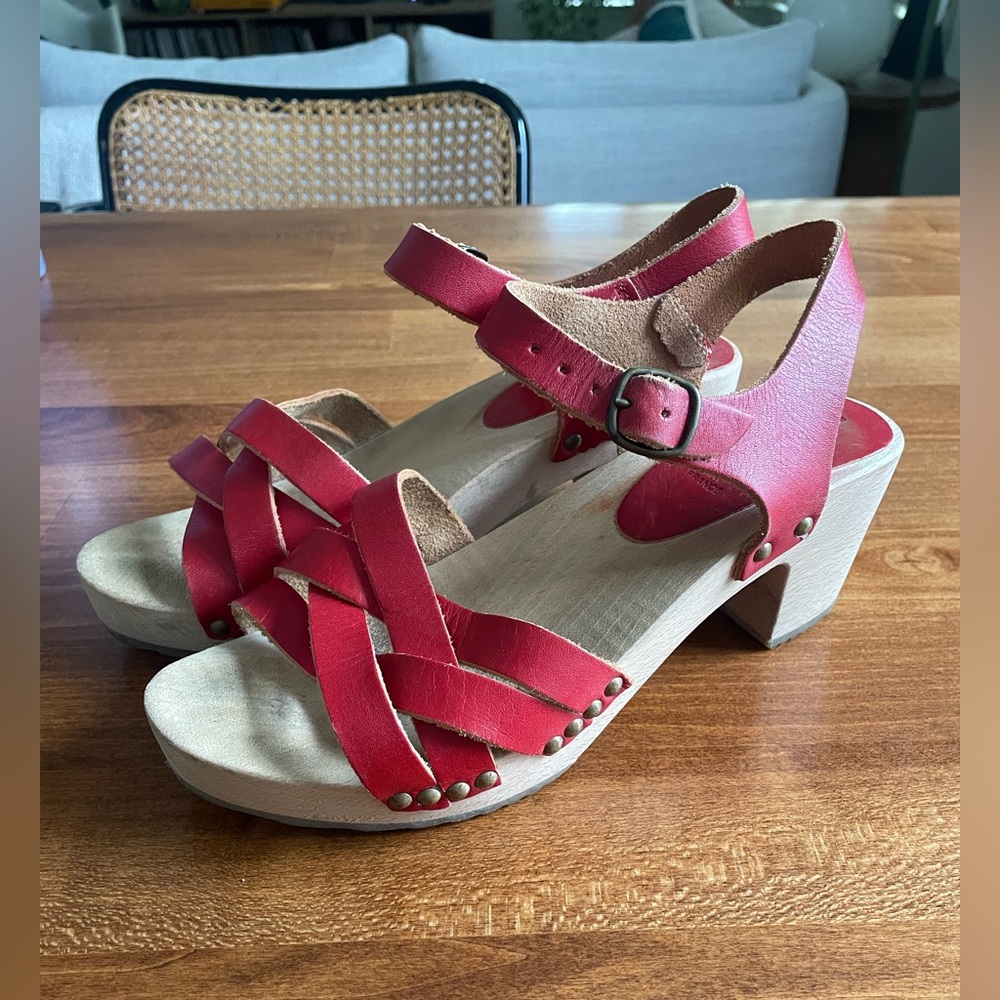 Bosabo Clog Sandals - Red - 39